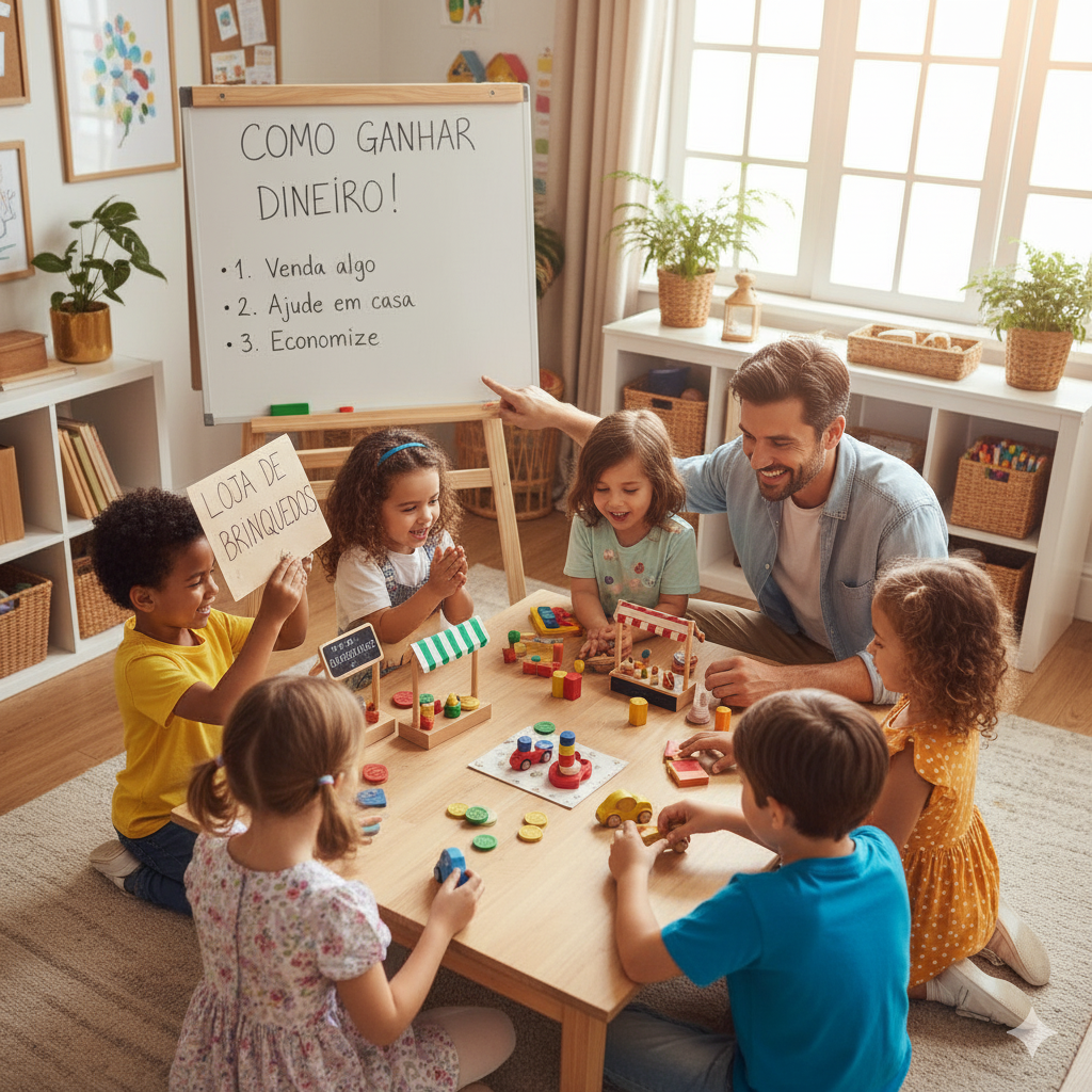 Ensinar a ganhar dinheiro para criança e aprender o valor do esforço?